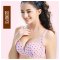 2017新品可爱夏季哺乳文胸带软钢圈前开扣式孕妇内衣有型聚拢防下垂产后浦喂奶简约小清新内 衣夏天 75C 粉圆点