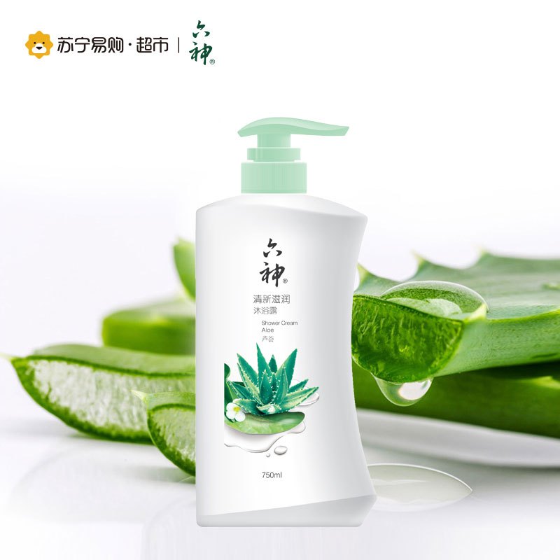 六神 清新滋润沐浴露 750mL