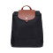 Longchamp/珑骧 尼龙折叠 双肩包 女包 水桶包 1699089 黑色