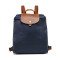 Longchamp/珑骧 尼龙折叠 双肩包 女包 水桶包 1699089 酒红色
