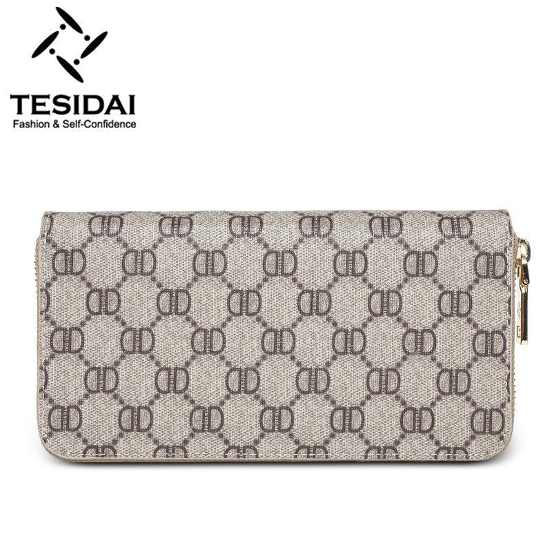 特斯黛（tesidai）A002 欧美女士钱包 米白色