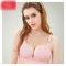 2017新品夏季可爱简约小清新无钢圈哺乳文胸怀孕期孕妇浦乳喂奶内衣前开扣夏季棉胸罩妈咪内衣夏天多款可选 80B 纯色粉