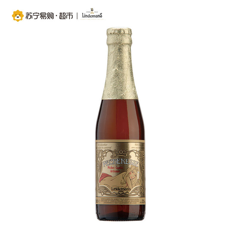 林德曼桃子啤酒250ml*6瓶