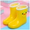2017新品夏季儿童雨鞋女童宝宝胶鞋萌物雨靴男童卡通幼儿小童时尚防滑水鞋夏秋可爱简约小清新多款多色可选 黄色（儿童） 儿童15码/内长14cm