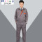 Mtiny春秋工作服套装男女长袖汽修车间工人厂服工装劳保工程服定制 180/XXL 灰色1套装