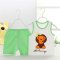 2017新品夏季婴儿夏装婴幼儿外出服套装男女宝宝短袖T恤短裤儿童套装简约小清新多款多色可选 80cm(80cm（建议9-12月 蓝色2006蓝香蕉