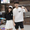 Mtiny短袖T恤女宽松夏季班服韩版高中学生学院风毕业照校服服装潮_5_3 L GT-2-234-B-650白色上衣