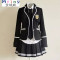 Mtiny英伦学院风学生校服套装日本水手服jk制服裙韩版韩国高中女学生服 M【155】 男白上衣+黑裤子+衬衣领带胸章
