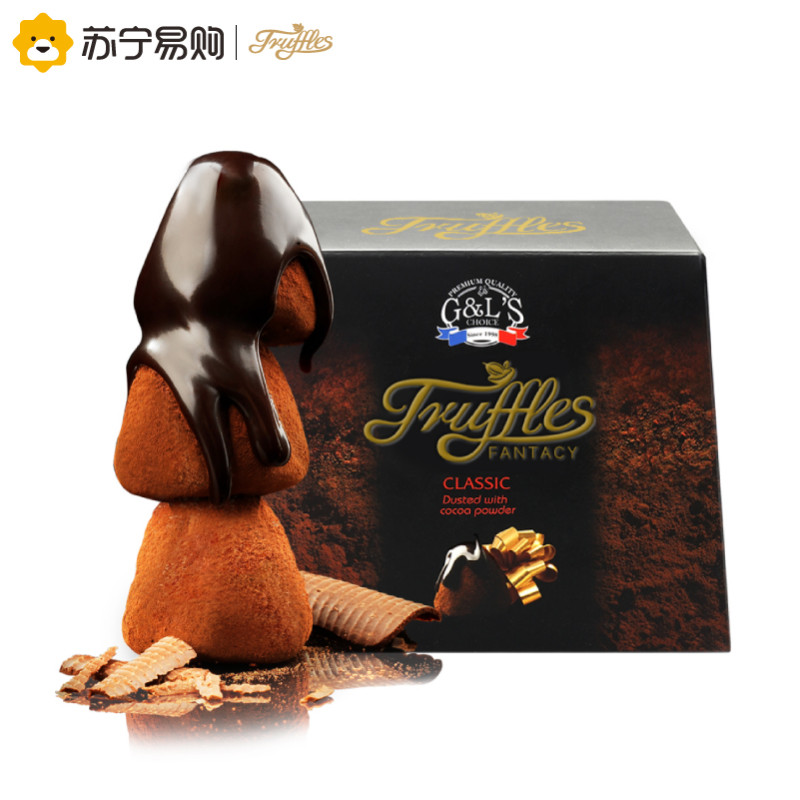 Truffles德菲丝松露形代可可脂巧克力浓情古典型250g