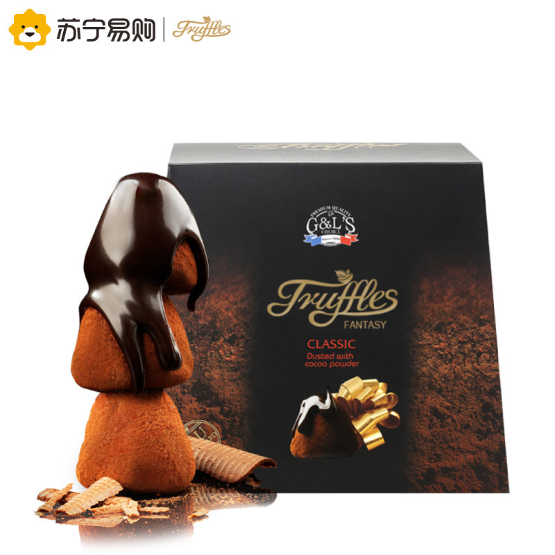 法国进口 Truffles 德菲丝 松露形代可可脂巧克力 浓情古典型 1000g