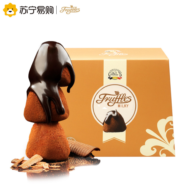 比利时进口 Truffles 德菲丝 松露形代可可脂巧克力 经典香醇型 200g