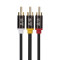 晶华 豪华3RCA-3RCA线 黑色1.5米