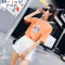 Mtiny牛仔短裤女高腰夏季新款韩版显瘦百搭时尚纯色绑带毛边热裤潮 XL 蓝色