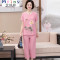 Mtiny中老年女装夏装套装短袖T恤妈妈装宽松大码两件套装夏装棉麻套装 XXL建议120-135斤 9952墨绿色