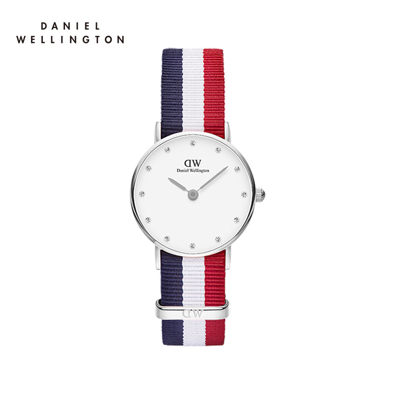 danielwellington丹尼尔惠灵顿DW女手表水钻尼龙时尚女学生石英表 CambridgeS