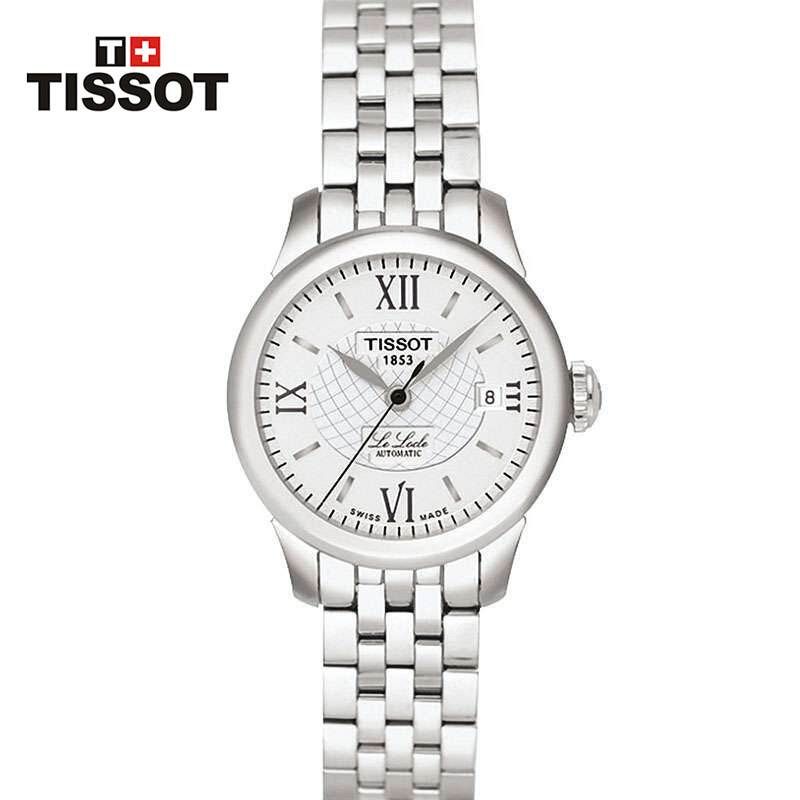 天梭(TISSOT)手表力洛克系列机械情侣表男女表动能80T006.407.11.053. T41.1.183.33女