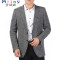Mtiny西装男士中年春秋大码修身上衣中老年春装夏季西服外套休闲男西装 180/96A 浅灰格子1088
