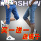 Mtiny七分裤男士短裤牛仔裤夏季青年修身韩版潮流7分中裤男五分裤子男 29 1025深蓝色+8135蓝色