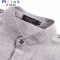 Mtiny夏季亚麻衬衫男短袖宽松立领休闲衬衣爸爸装中年2017新款 195/XXXXL 1702蓝色