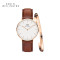 新品DanielWellington/丹尼尔惠灵顿手表手镯套装 dw手表女 dw手镯女 礼盒装 DW00100053+DW00400004
