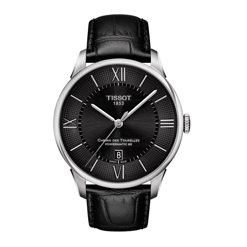 天梭(TISSOT)手表 杜鲁尔系列机械男士手表T099.407.16.058.00 黑色