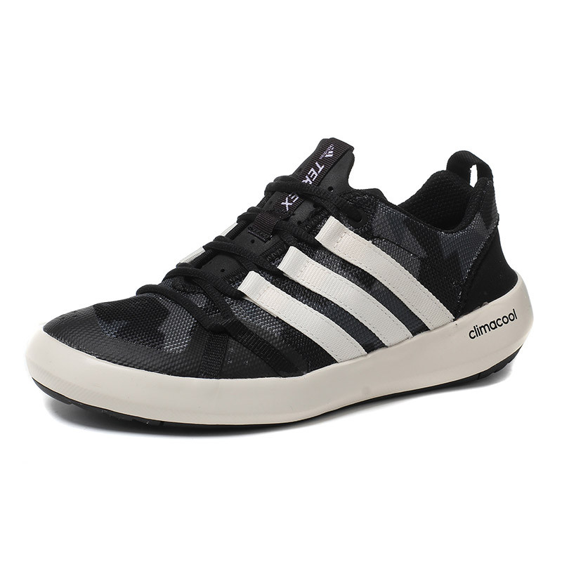 adidas阿迪达斯男鞋户外鞋溯溪鞋2017新款运动鞋S76774 黑色 41码