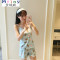 Mtiny韩版学生睡衣女夏吊带套装短裤少女休闲两件套薄款可爱公主家居服 M【75-90斤】 吊带雪糕粉色