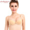 meisee/美思新品纯色光面舒适内衣侧收聚拢二排扣文胸JA0315 85A 肤色