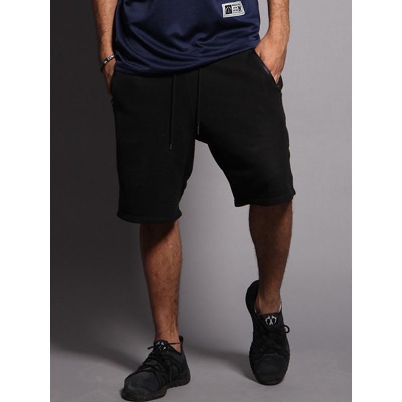 MIRACLE KILL2017夏季新款黑色宽松运动五分短裤防水拉链潮牌男装飞鼠裤 XXL 黑色