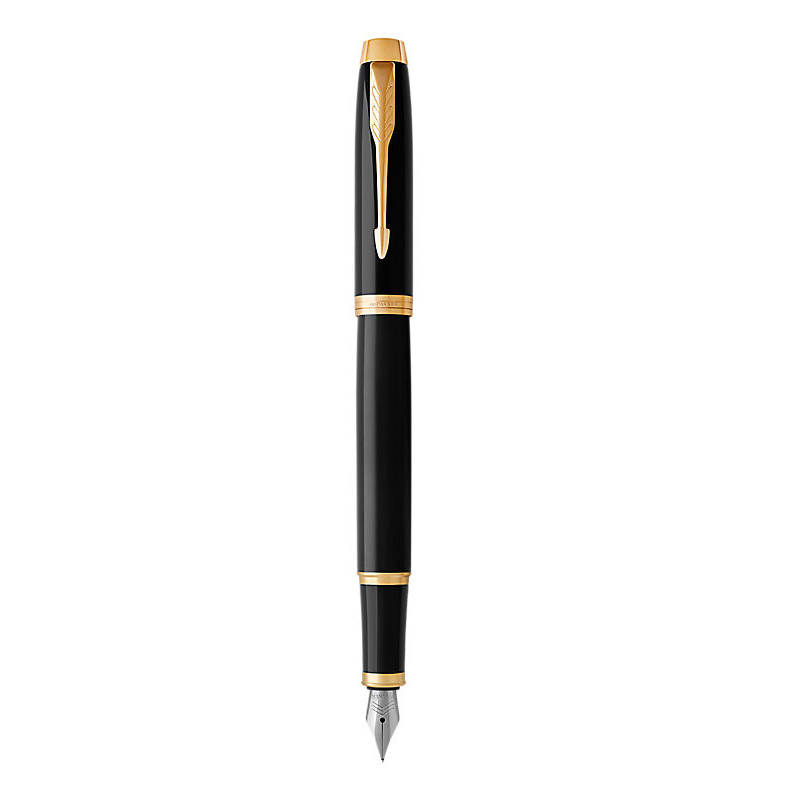 parker 派克钢笔正品 新款IM纯黑丽雅金夹墨水笔 钢笔 男女士商务办公 黑夹金