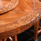 木屋子 红木餐桌餐椅组合新中式刺猬紫檀实木家具 1.58米一桌四椅