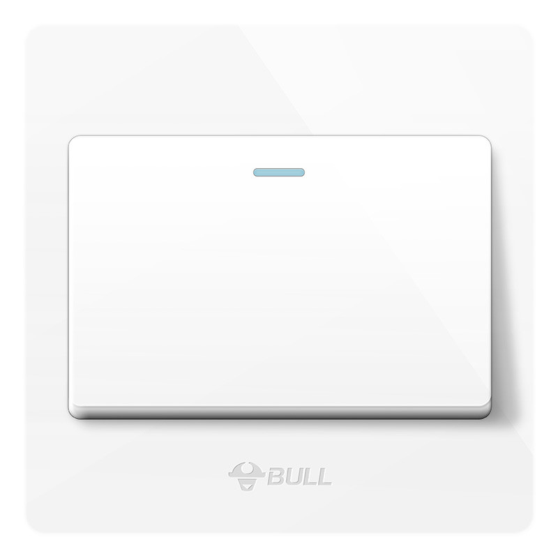 公牛(BULL) 开关插座 G07系列 一开单控开关86型面板G07K111Y(U6) bull香槟金