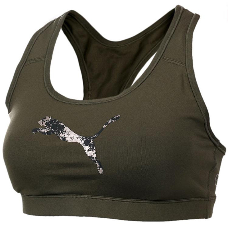 Puma/彪马 女装 2017秋季新款休闲透气运动文胸透气健身衣516005-01-02 M/AB 516005-02