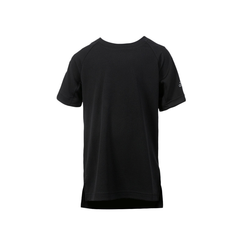 Adidas/阿迪达斯 男童装 2017新款 透气排汗运动休闲短袖T恤 BK0823 140 BK0823