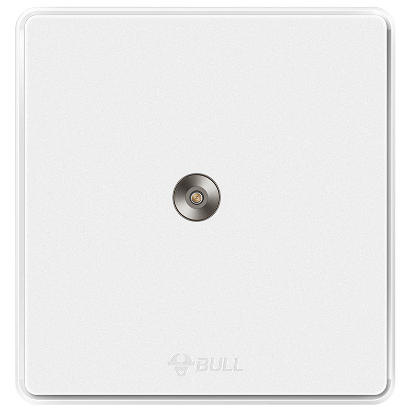 公牛(BULL) 开关插座 G18系列 一位电视插座 86型面板G18T103 白色 一位电视