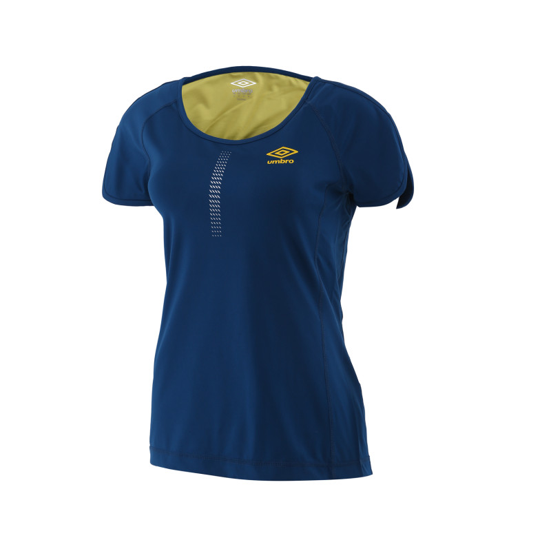 茵宝Umbro2017新款女短袖T恤运动内衣圆领运动服UI173AP3910 S 海港蓝