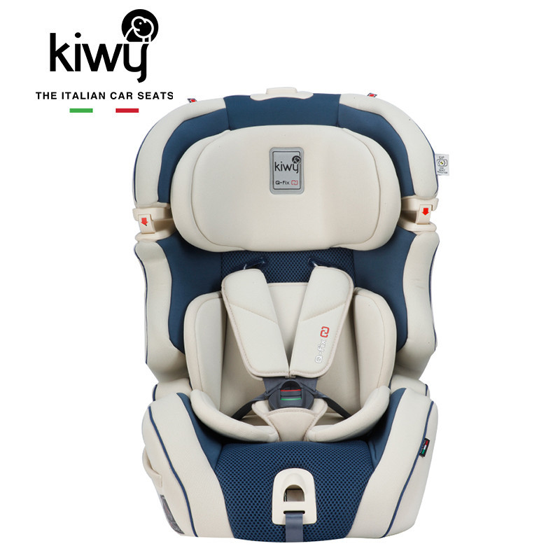 kiwy意大利进口儿童安全座椅ISOFIX接口9个月-12岁 无敌浩克PLUS 蓝色
