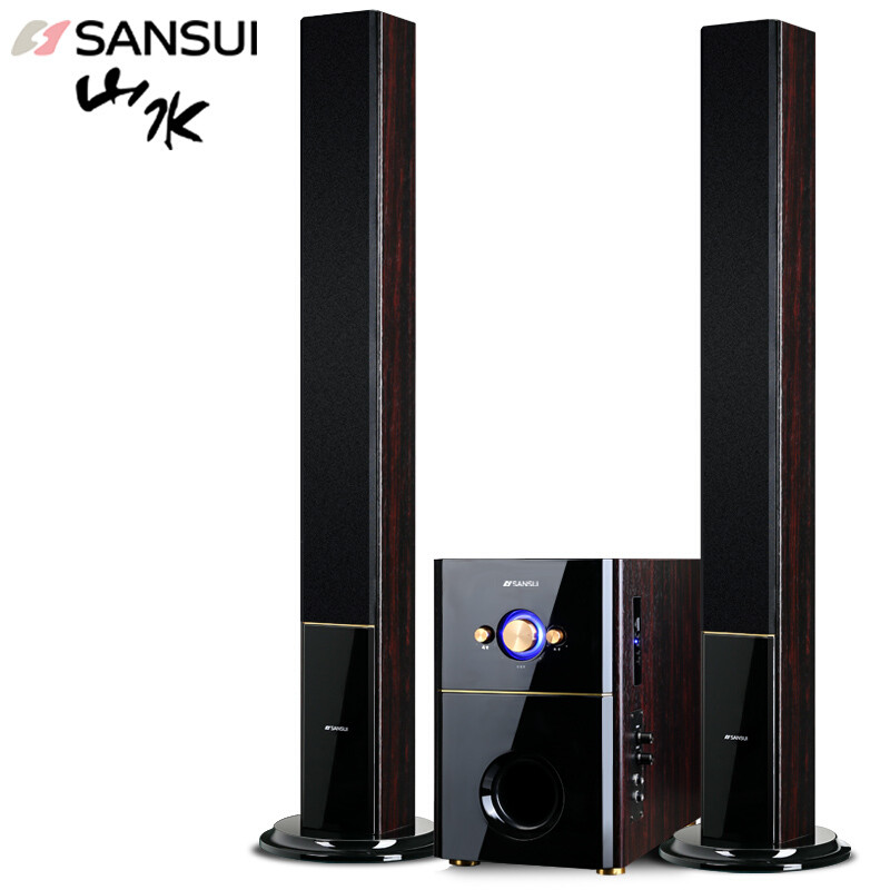 山水（sansui）（88B）家庭影院电脑2.1低音炮蓝牙组合音响家用电视卡拉OK音响