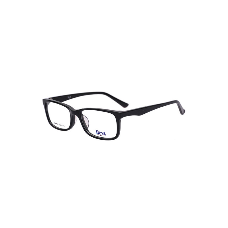 Best宝视达大框近视眼镜框时尚大框复古眼镜架A2BBMH006 C1黑色