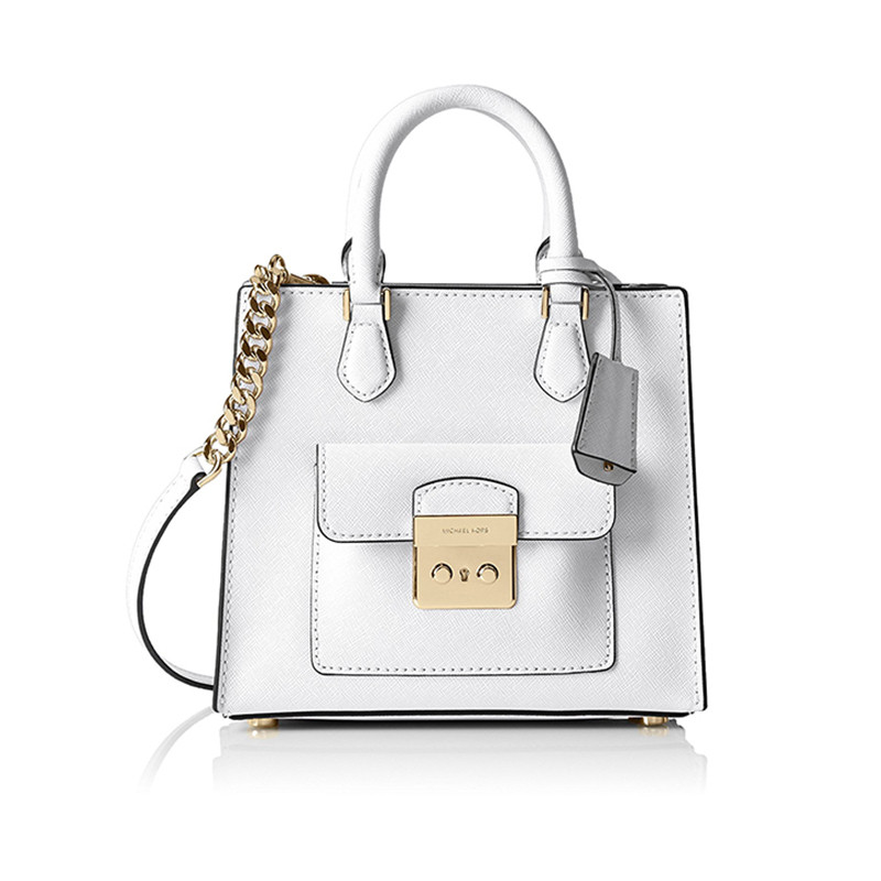 迈克.高仕(Michael Kors/MK)女包 女士斜挎包手提包 30T6GBDT2L 白色金 白色金