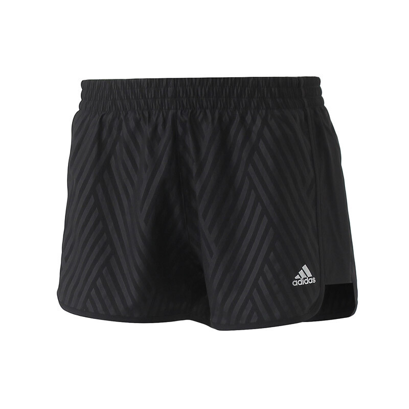 adidas阿迪达斯女子运动短裤2017年新款跑步短裤 L CD8897黑色