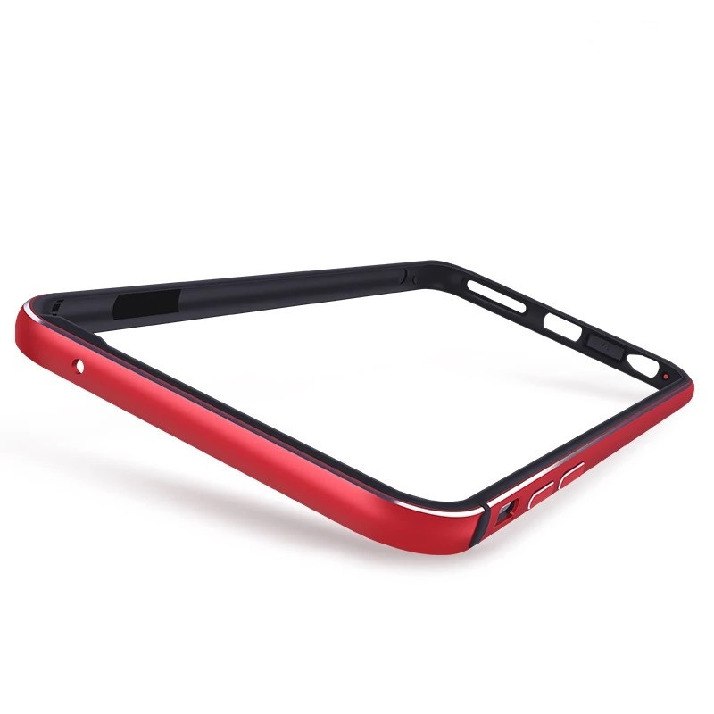 2017款phone6s手机壳红色苹果7plus金属硅胶边框6p超薄防摔保护套5s黑se 6/6s-4.7寸/中国红