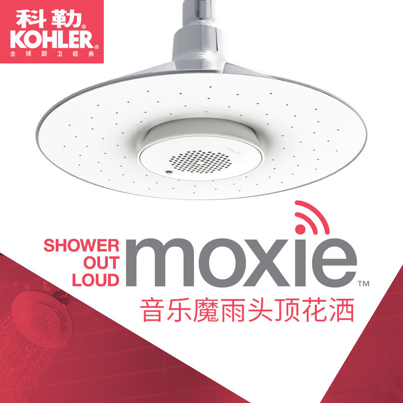 科勒花洒 花洒头 顶喷 Moxie?音乐魔雨顶喷 洗澡神器 K-99105T K-99105T-8寸