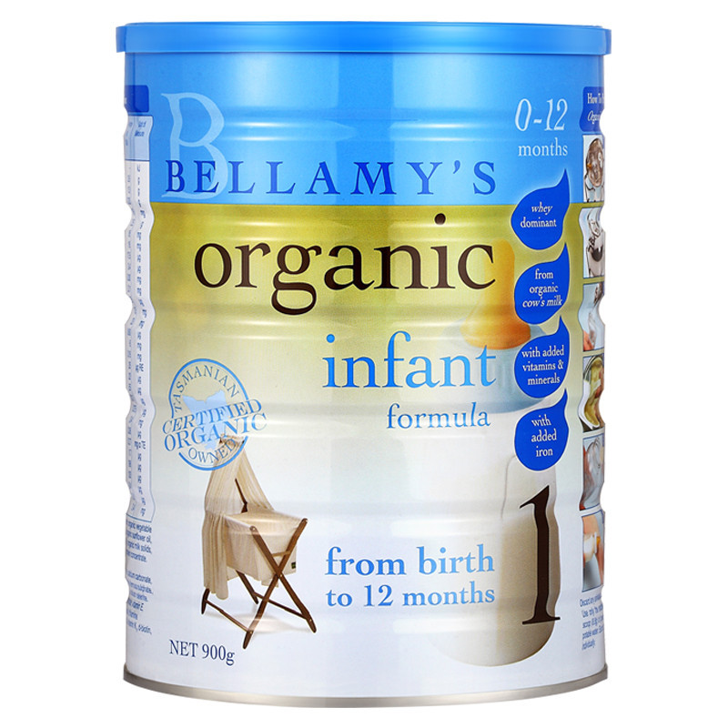 Bellamy’s 贝拉米 有机婴幼儿奶粉1段900g（0-6个月）
