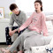 甜妹子 睡衣女纯棉韩版卡通冲浪情侣家居服 女士-XXL A9148款