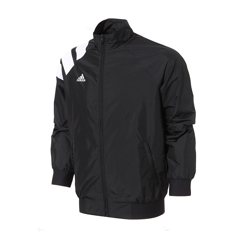 adidas阿迪达斯男子外套夹克2017年新款足球运动服CD1116 XXL 黑色