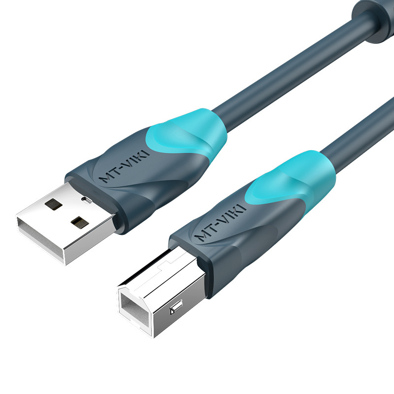 迈拓维矩usb延长线打印线对录线2.0高速方口USB加长1.5/3/5/10米 双色USB打印线10米