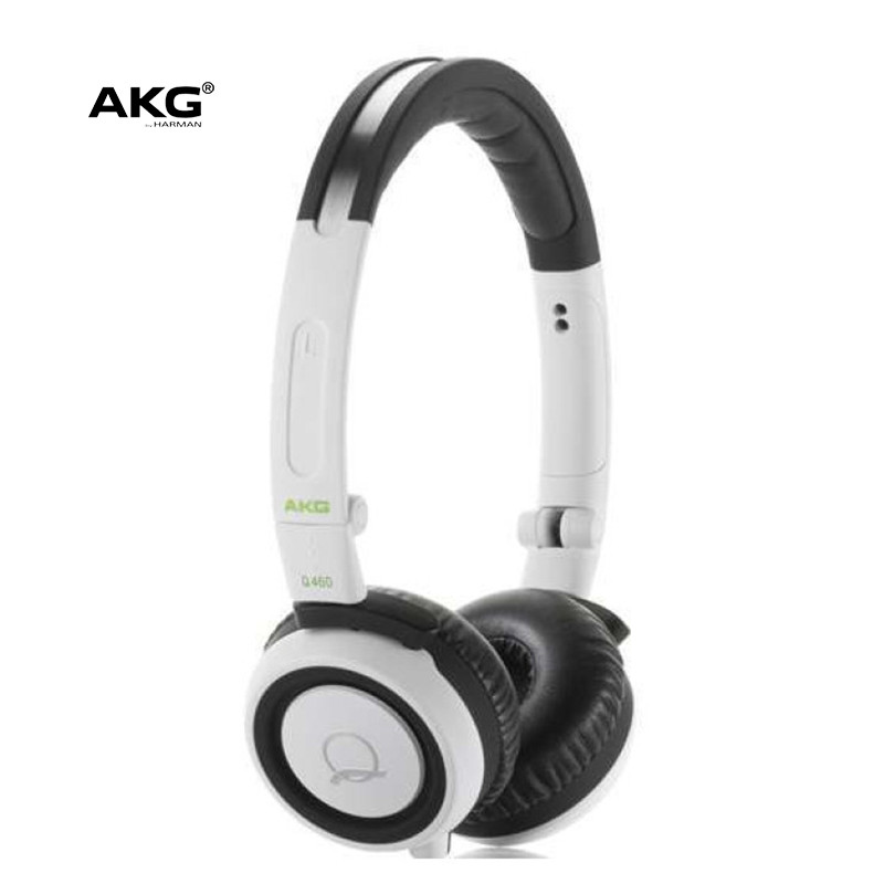 AKG/爱科技 Q460耳机 头戴式耳机带麦克风手机出街搭配音乐耳机 白色