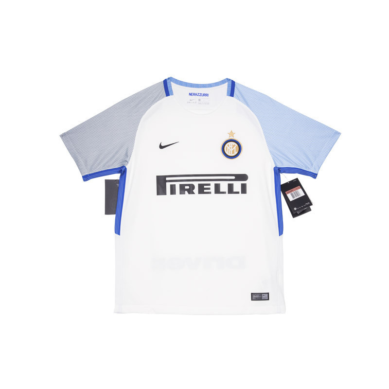 耐克(NIKE)四季国际米兰儿童版足球服版本客场比赛 球衣 白色 847397-101