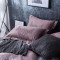 唛乐斯简约全棉质蕾丝四件套系列 2.0*2.3m 洋红